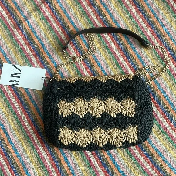 NWT Zara Bi-color Crossbody Bag - Picture 15 of 16